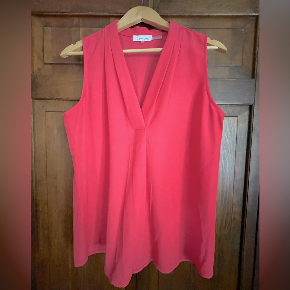 Calvin Klein coral blouse
